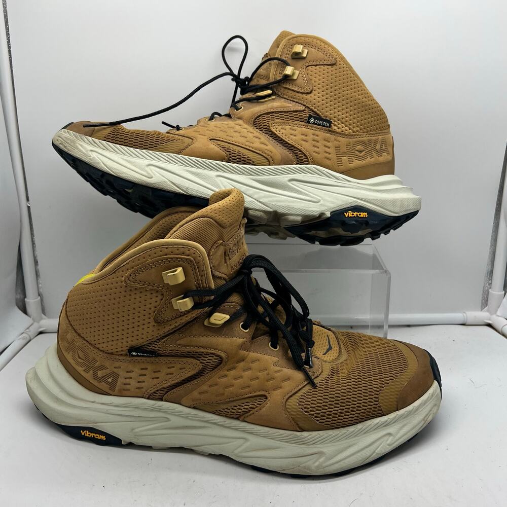 Hoka One One Shoes Mens 12 Anacapa 2 Mid GTX Gore-Tex Hiking Brown